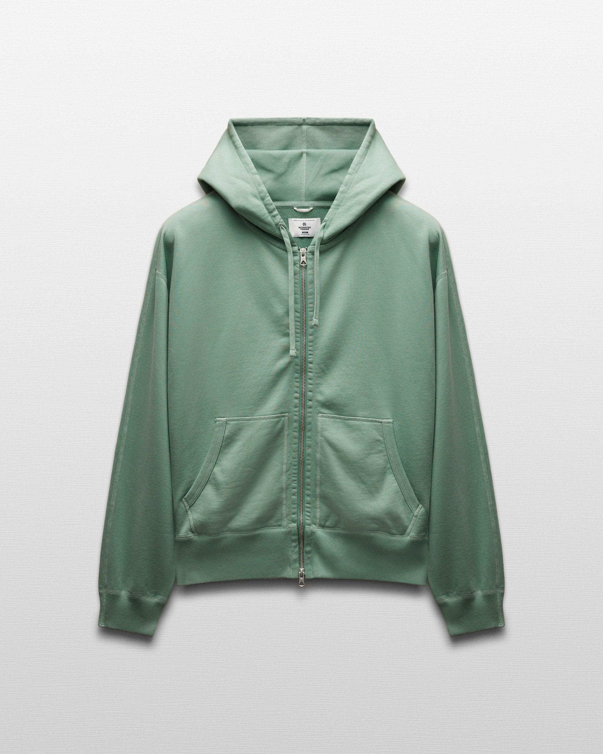 Midweight Terry Relaxed Zip Hoodie Male Product Image