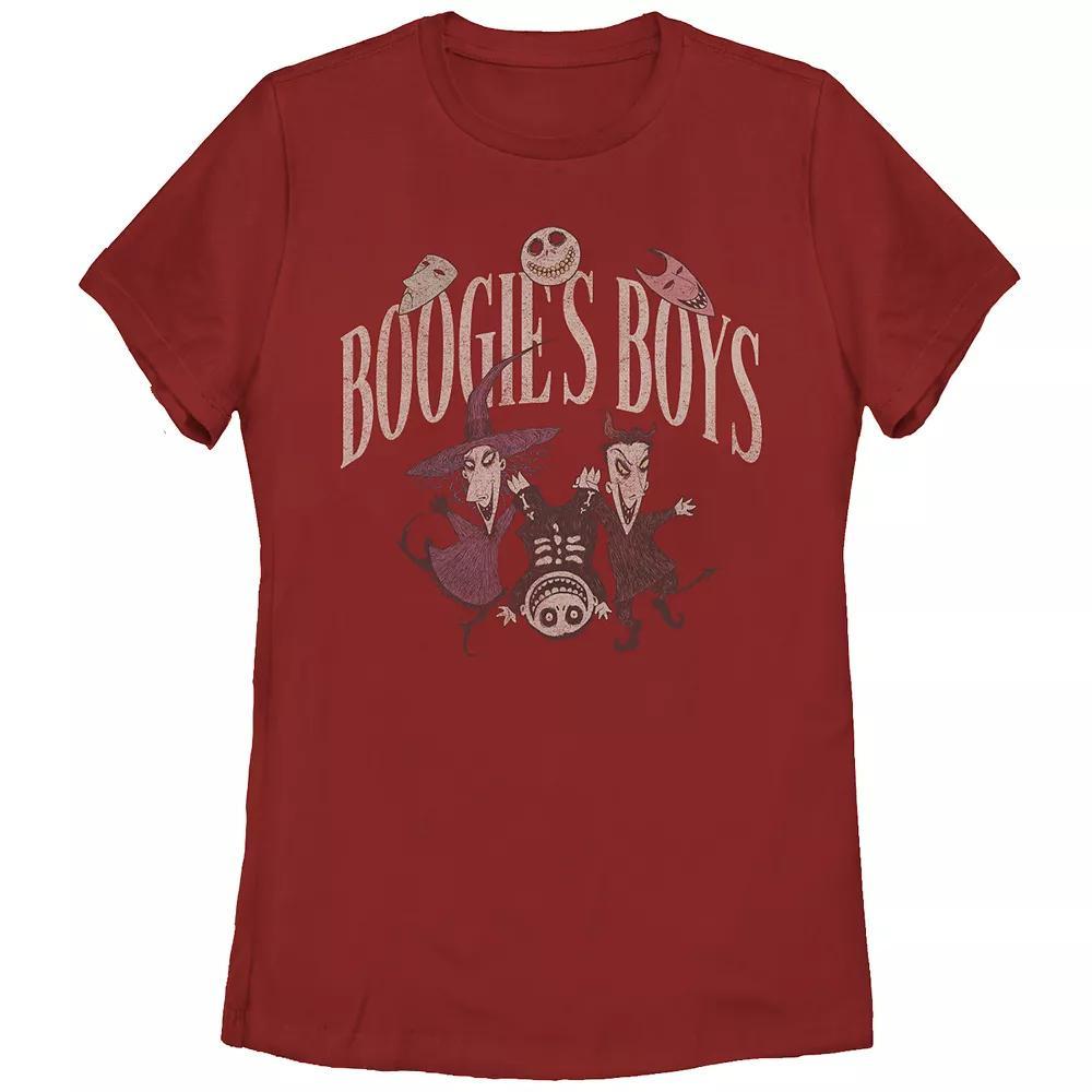 Disney's The Nightmare Before Christmas Boogies Boys Juniors' Graphic Tee, Girl's, Size: XXL, Red Product Image