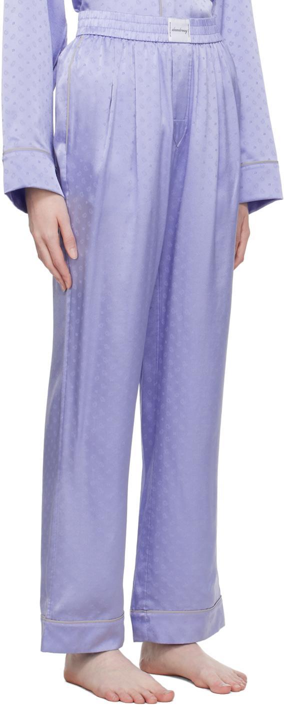 ALEXANDER WANG T Blue Pleated Pyjama Pants Product Image