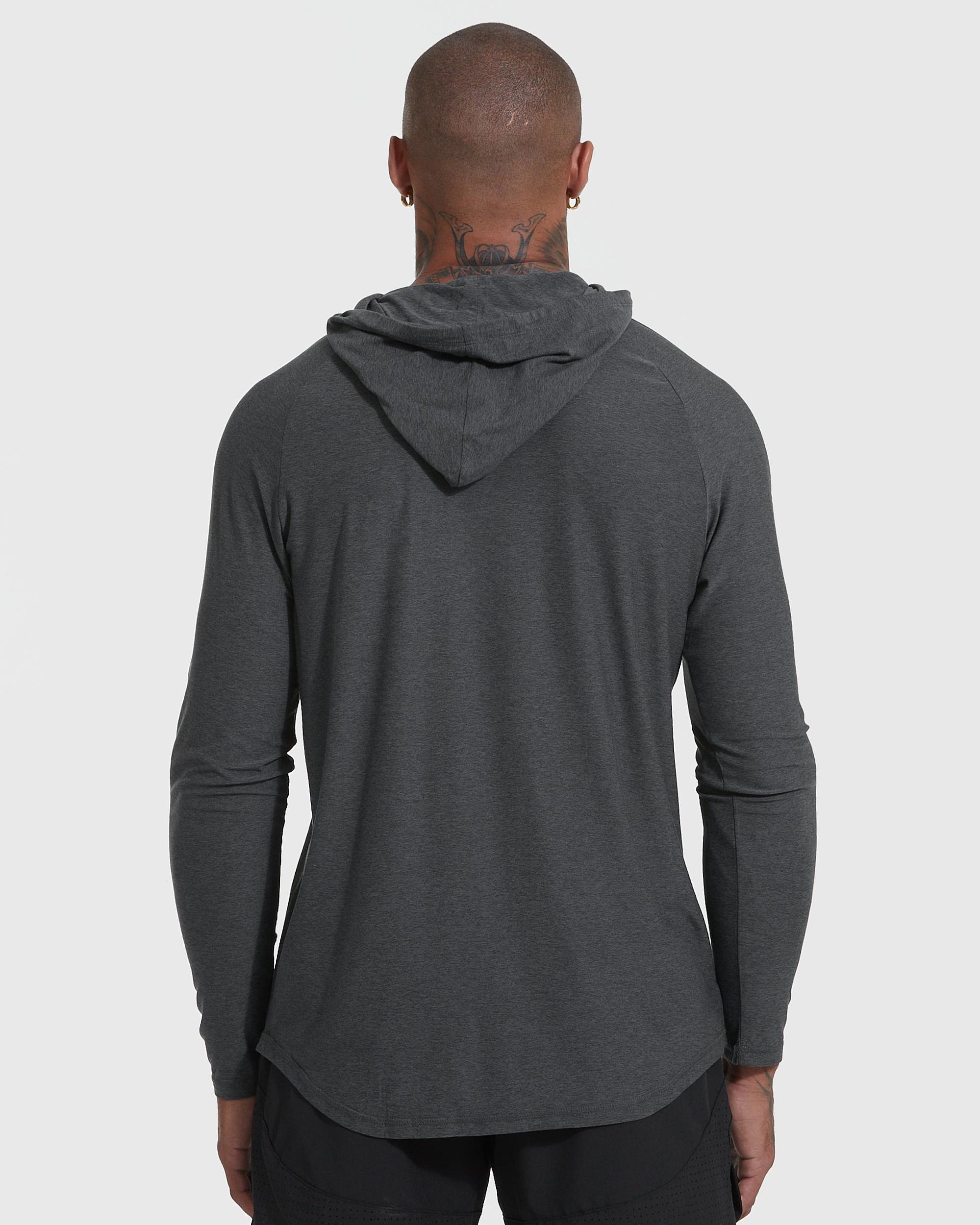 Charcoal Heather Gray Active Hoodie Product Image