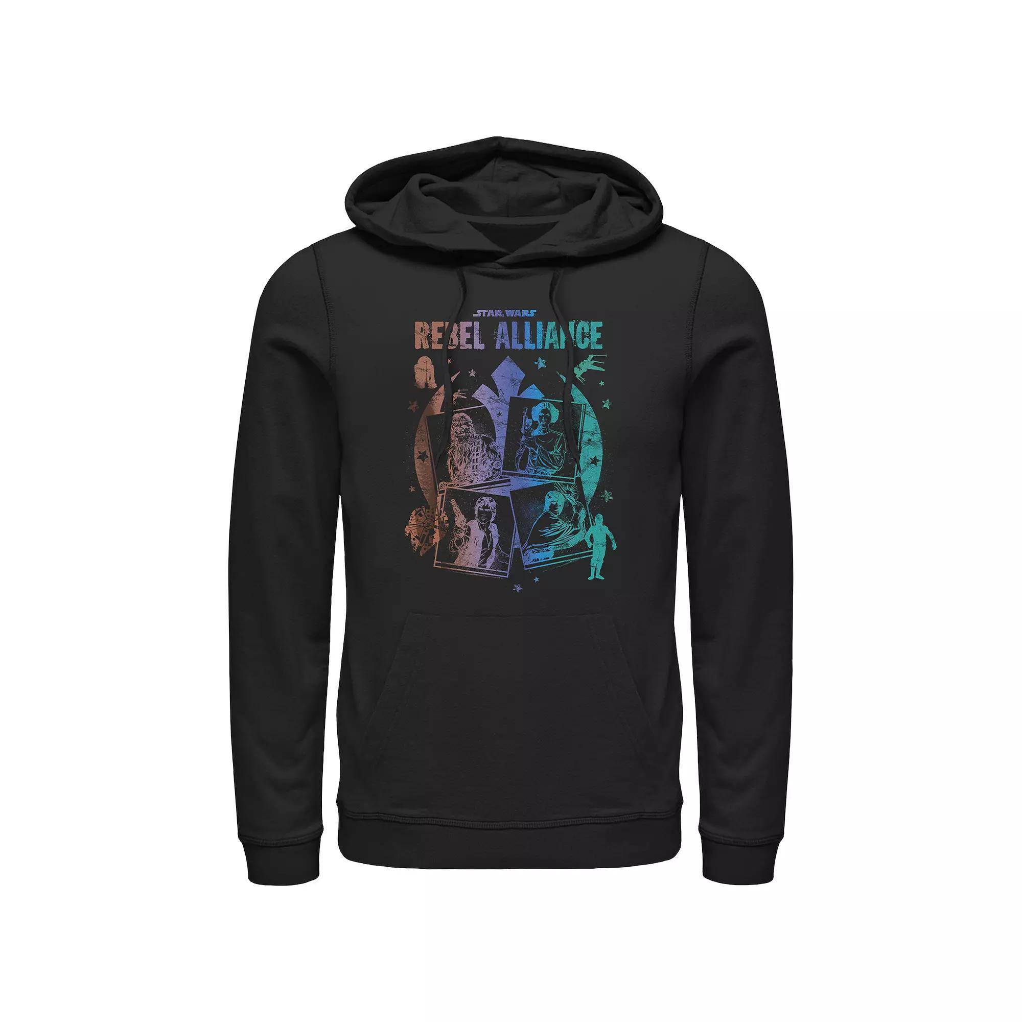 Men's Star Wars Rebel Alliance Graphic Hoodie, Size: XXL, Black Product Image