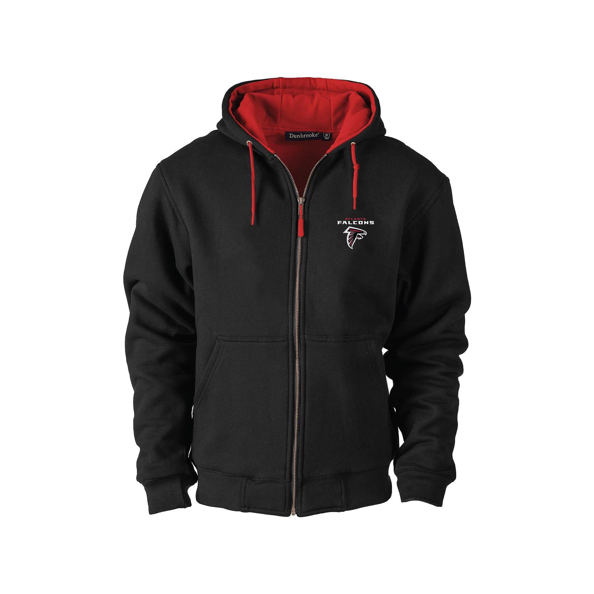 Men's Dunbrooke Black Atlanta Falcons Craftsman Thermal-Lined Full-Zip Hoodie, Size: Medium Product Image