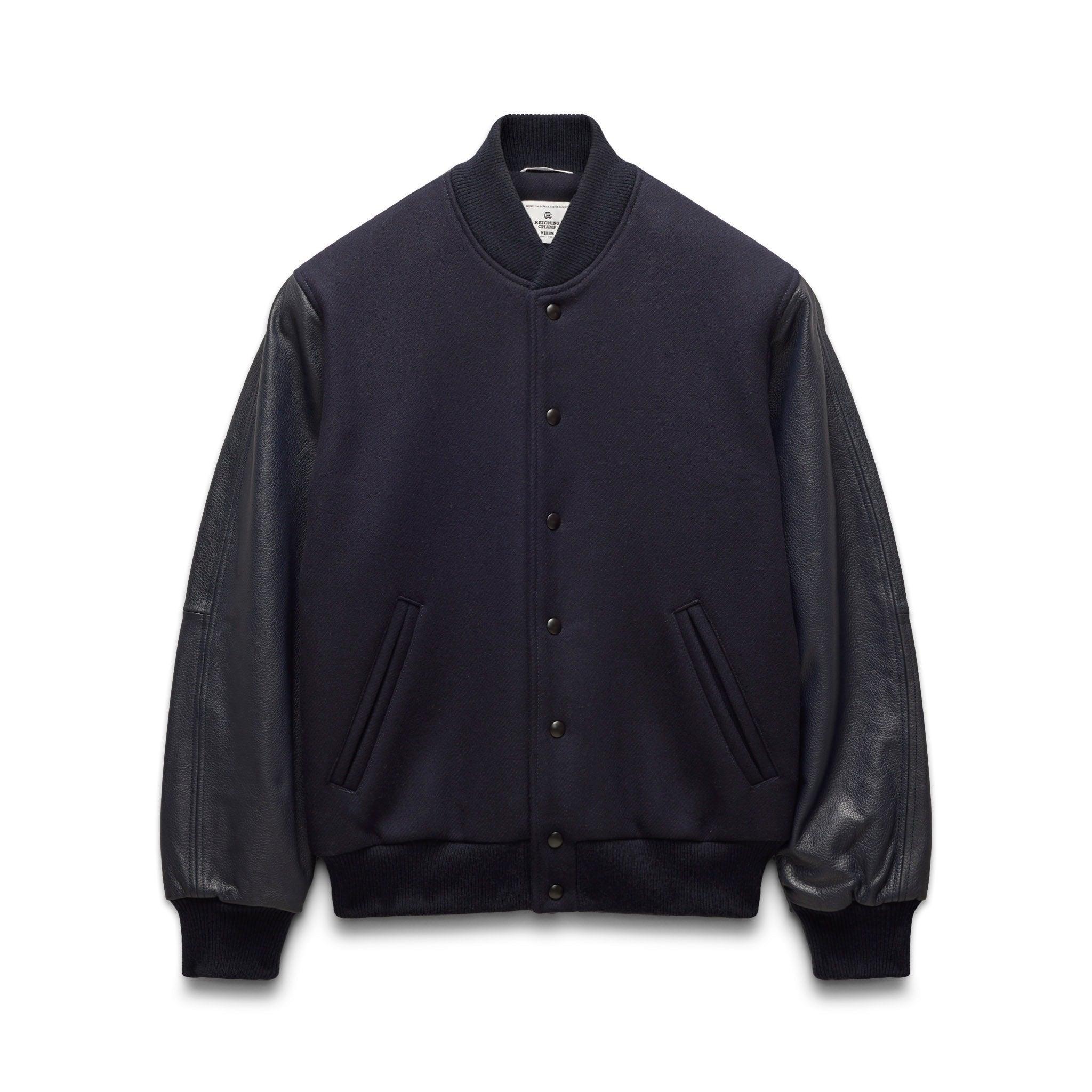 Melton Wool Varsity Jacket Male Product Image