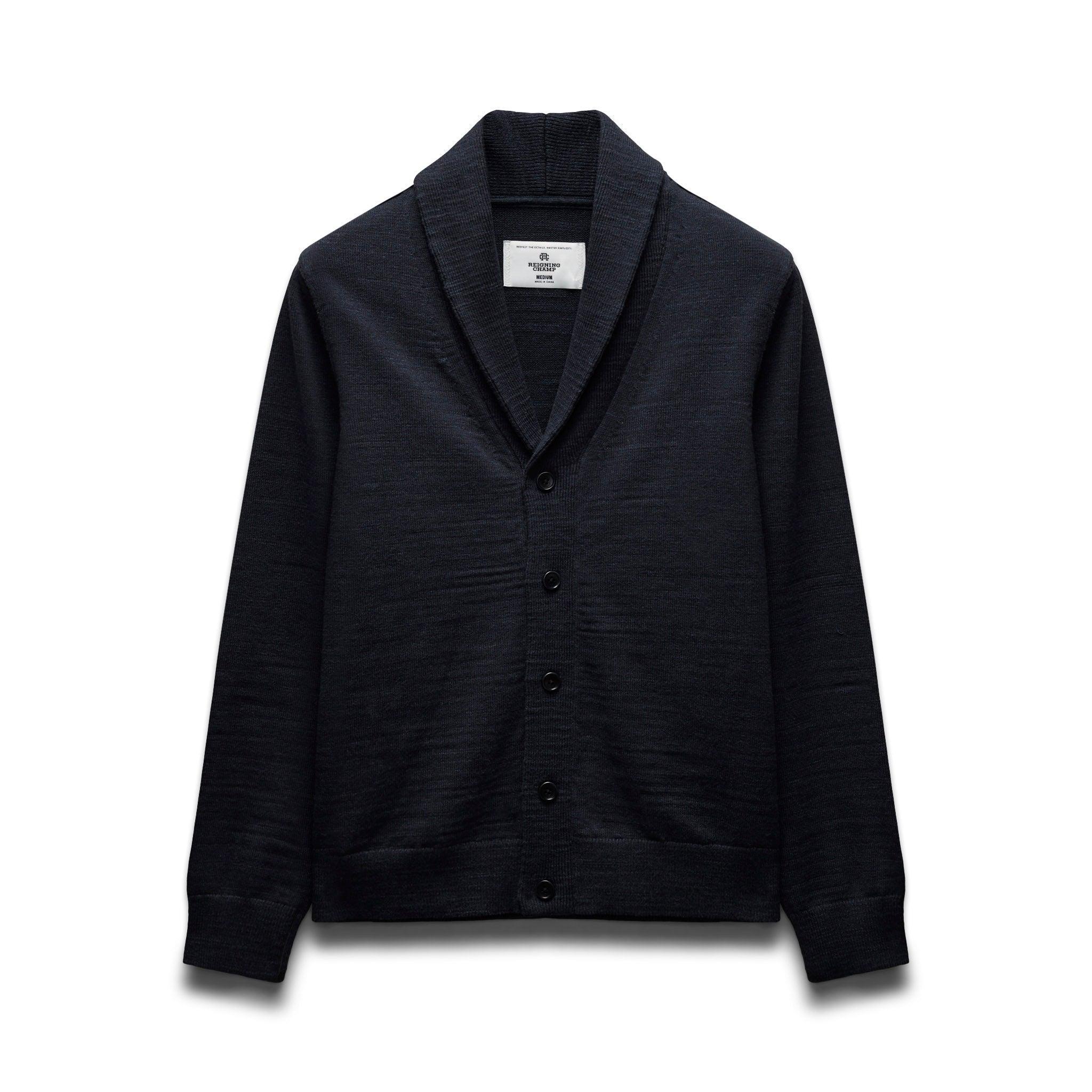 Cotton Slub Laurel Shawl Cardigan Male Product Image