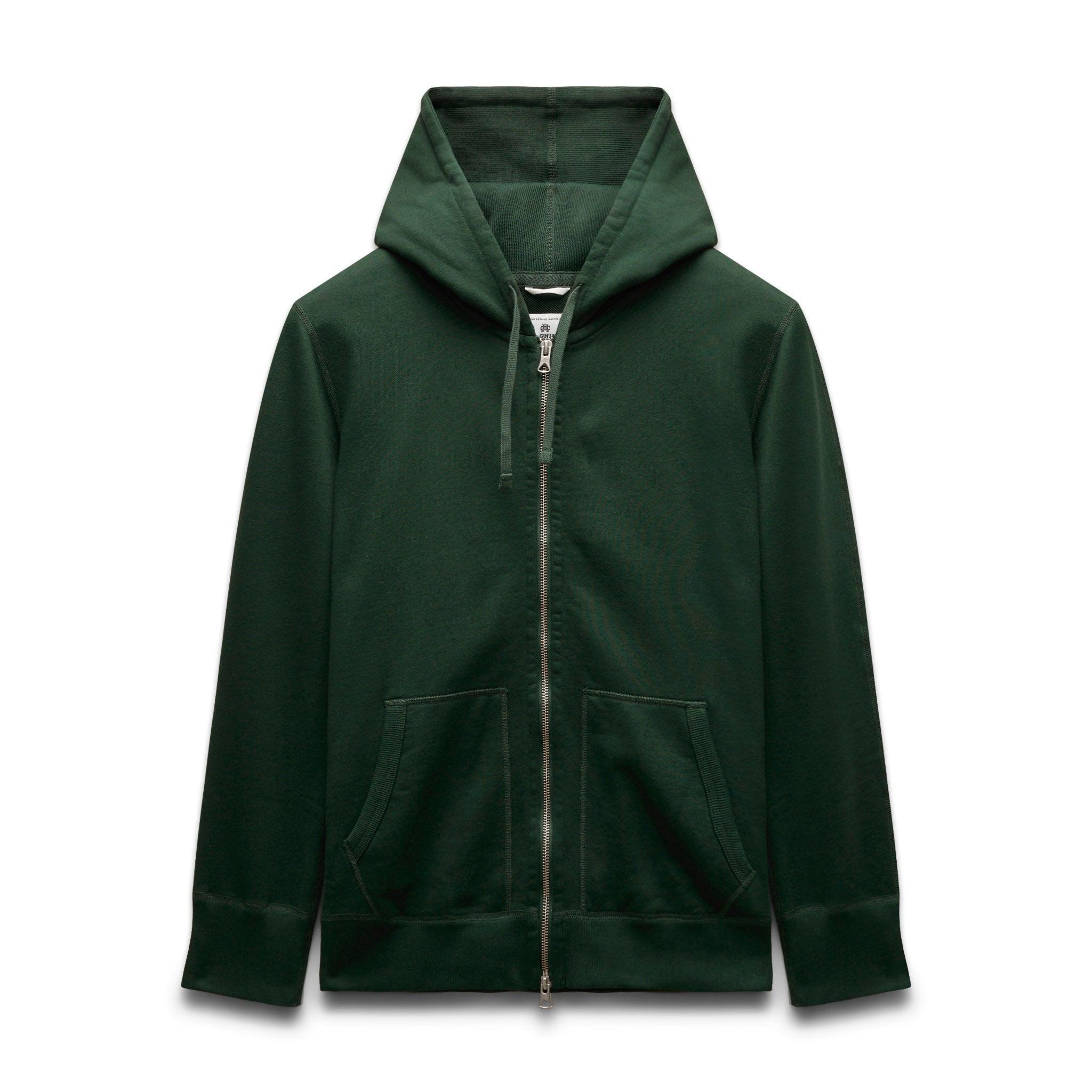 Midweight Terry Slim Zip Hoodie Male Product Image