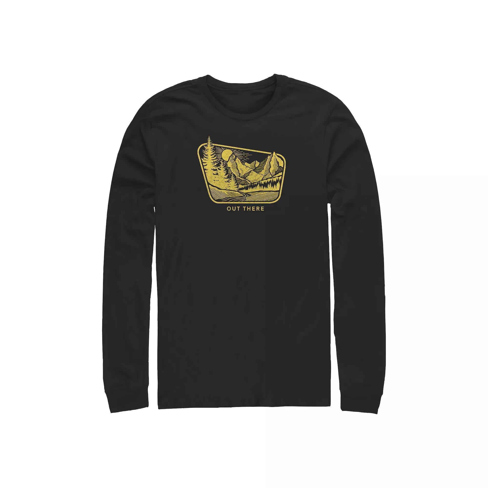 Big & Tall Out There Poster Long Sleeve Graphic Tee, Mens Product Image