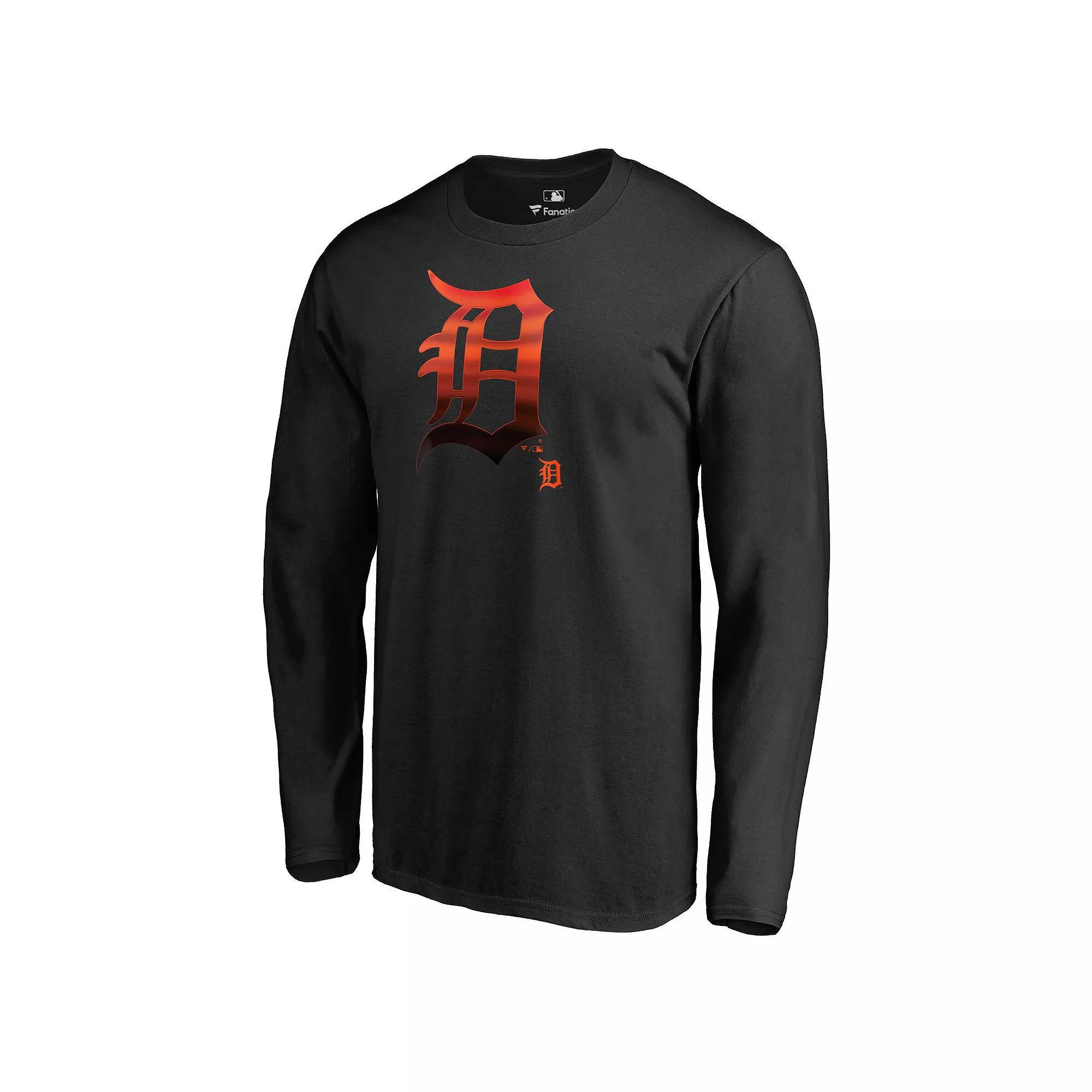 Mens Fanatics Branded Detroit Tigers Midnight Mascot Long Sleeve T-Shirt Product Image
