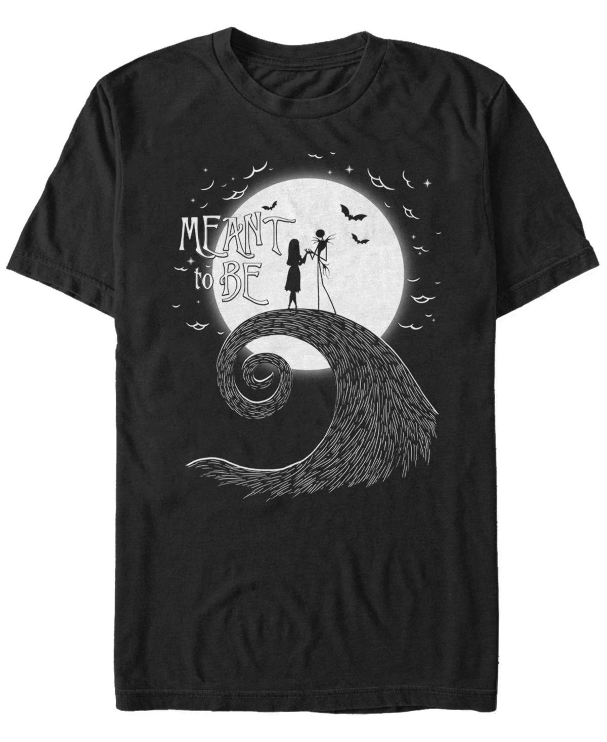 Disney's The Nightmare Before Christmas Jack And Sally Men's Tee, Size: XXL, Black Product Image
