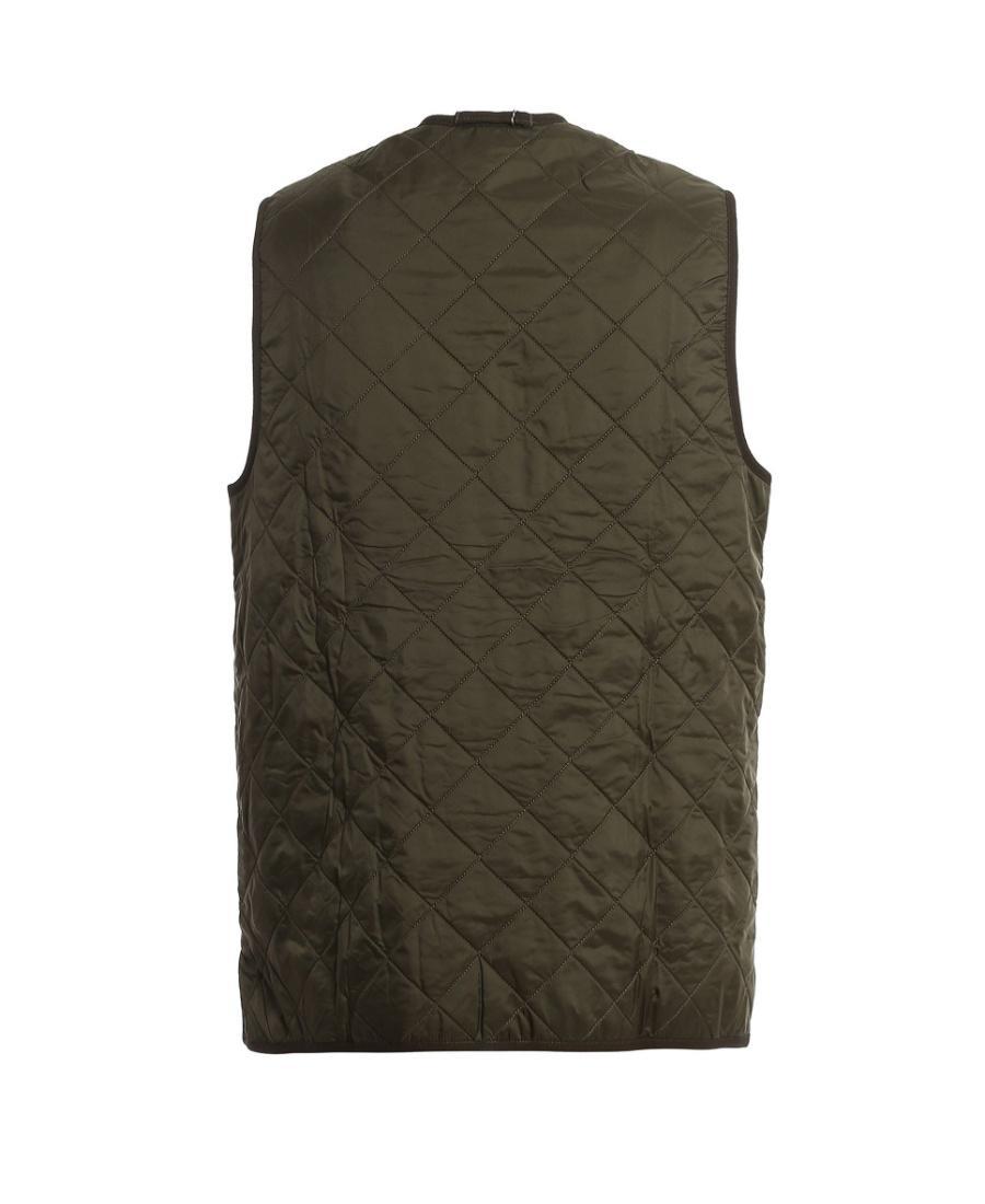 BARBOUR Quilted Zip-front Gilet In Green Product Image