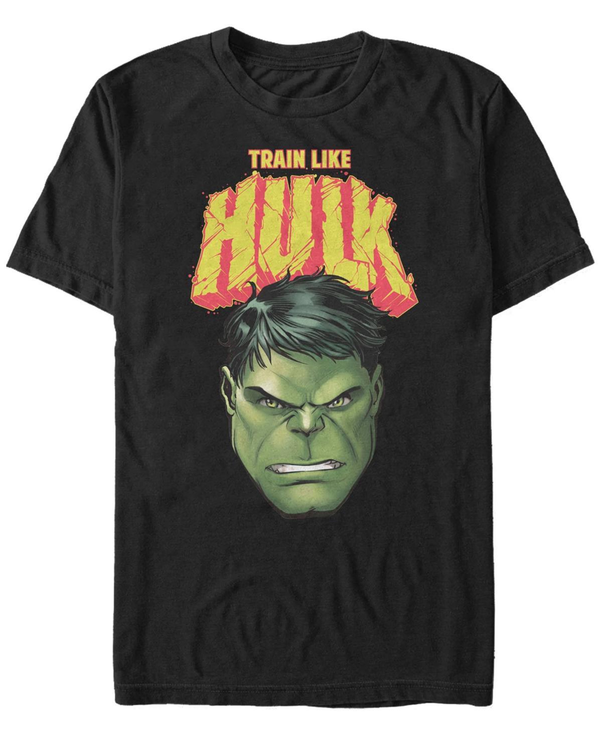 Men's Marvel Train Like Hulk Tee, Size: Large, Black Product Image