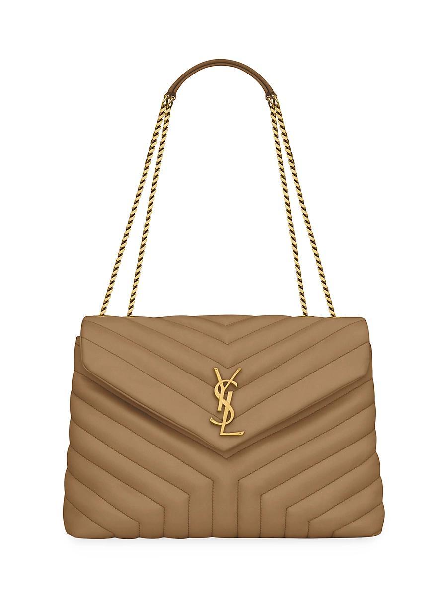 Womens Loulou Medium Shoulder Bag in Quilted Leather Product Image