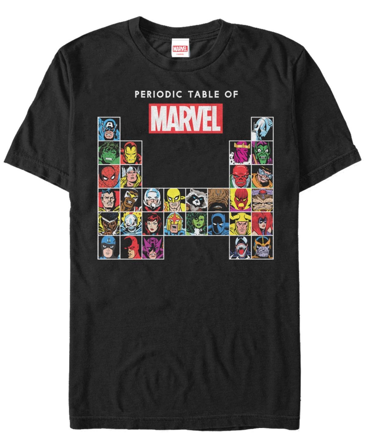 Men's Marvel Periodic Table Graphic Tee, Size: Large, Black Product Image
