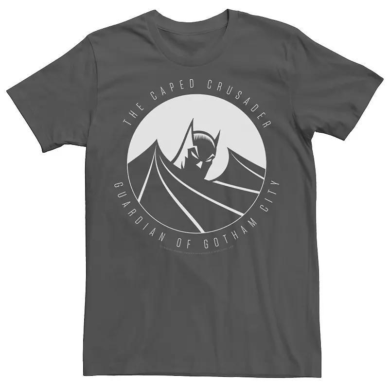 Men's DC Comics Batman The Caped Crusader Text Poster Tee, Size: Small, Royal Product Image