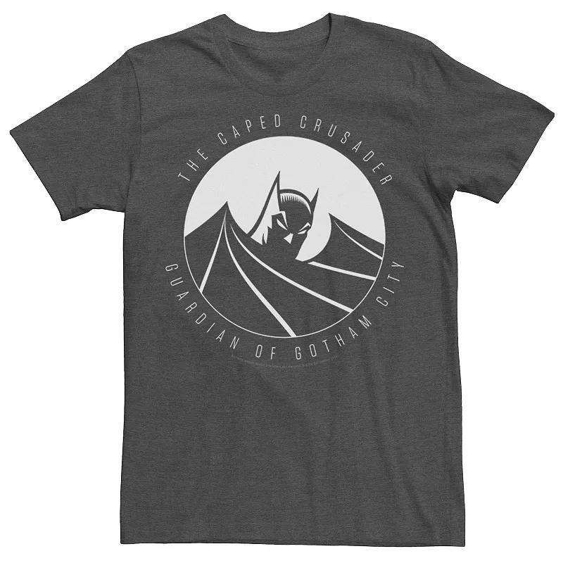 Men's DC Comics Batman The Caped Crusader Text Poster Tee, Size: Small, Royal Product Image