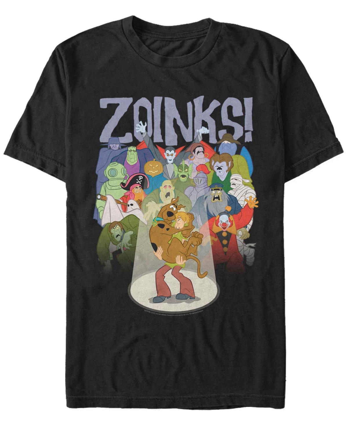 Mens Scooby Doo Shaggy And Scooby Zoinks! Portrait Graphic Tee Product Image