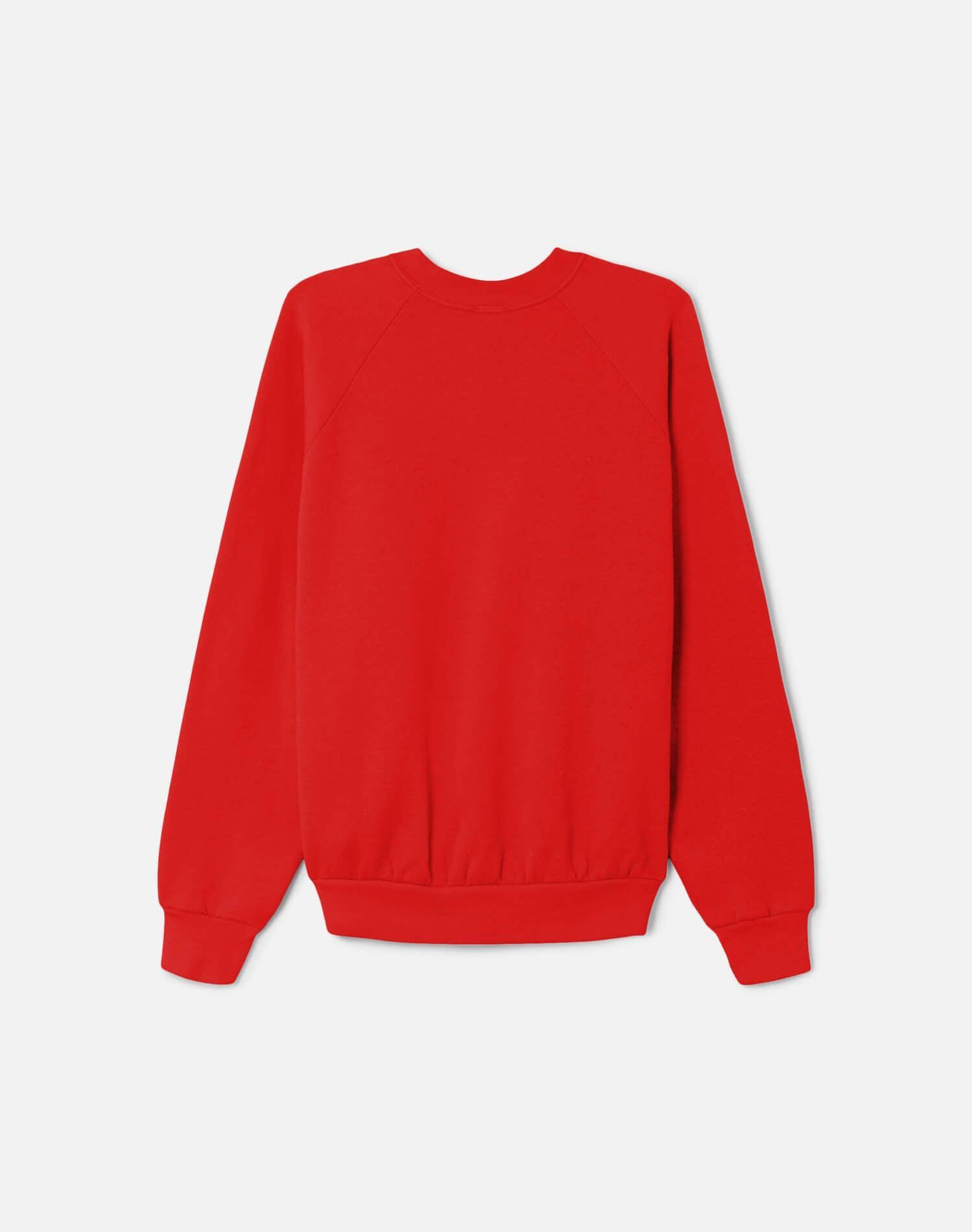 Upcycled "Little Devil" Sweatshirt in Red - 11229764 Female Product Image