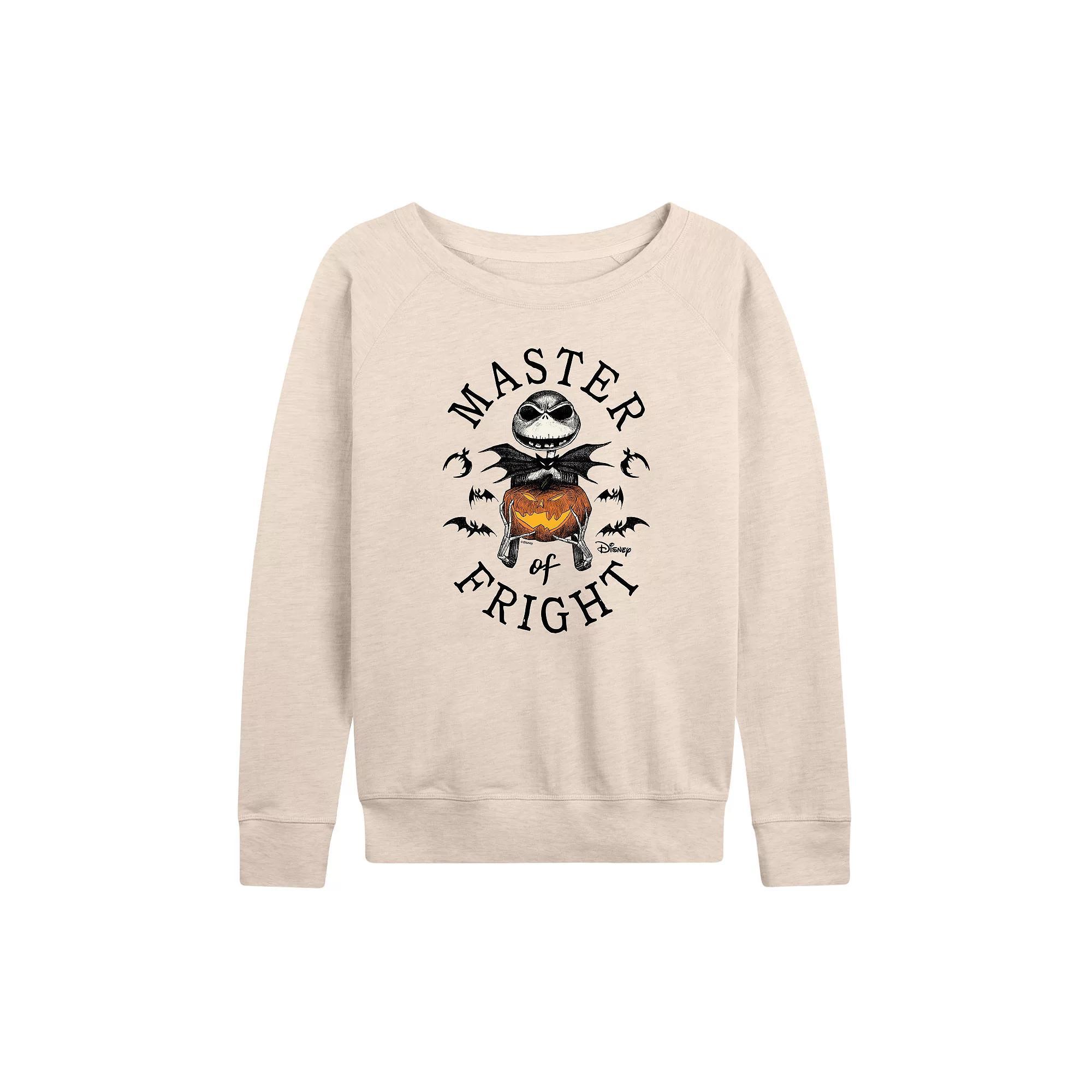 Disneys Nightmare Before Christmas Jack Womens Master of Fright French Terry Long Sleeve Tee Product Image