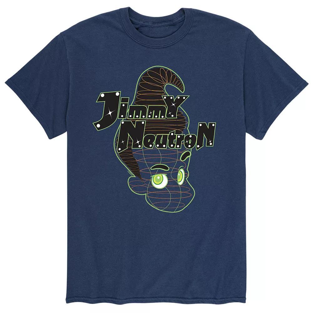 Mens Jimmy Neutron Jimmy Neutron Neon Head Tee Product Image