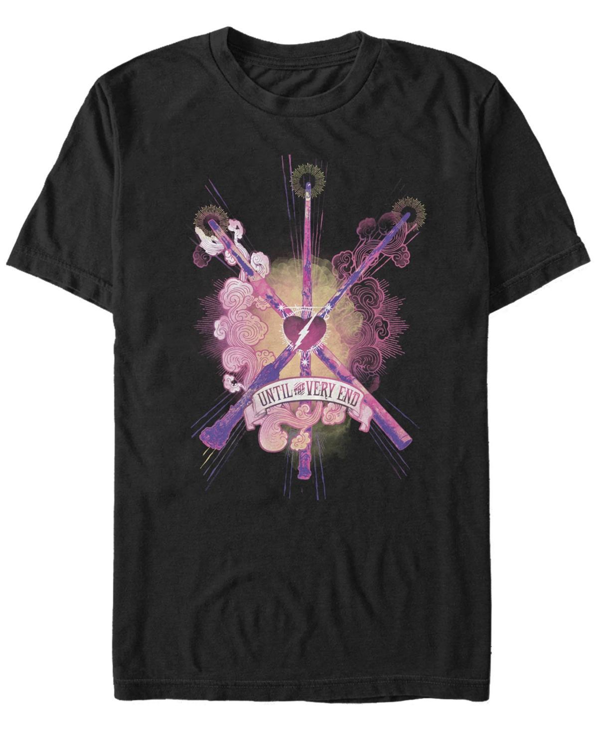 Men's Harry Potter Until The Very End Wands Tee, Size: Small, Athletic Grey Product Image