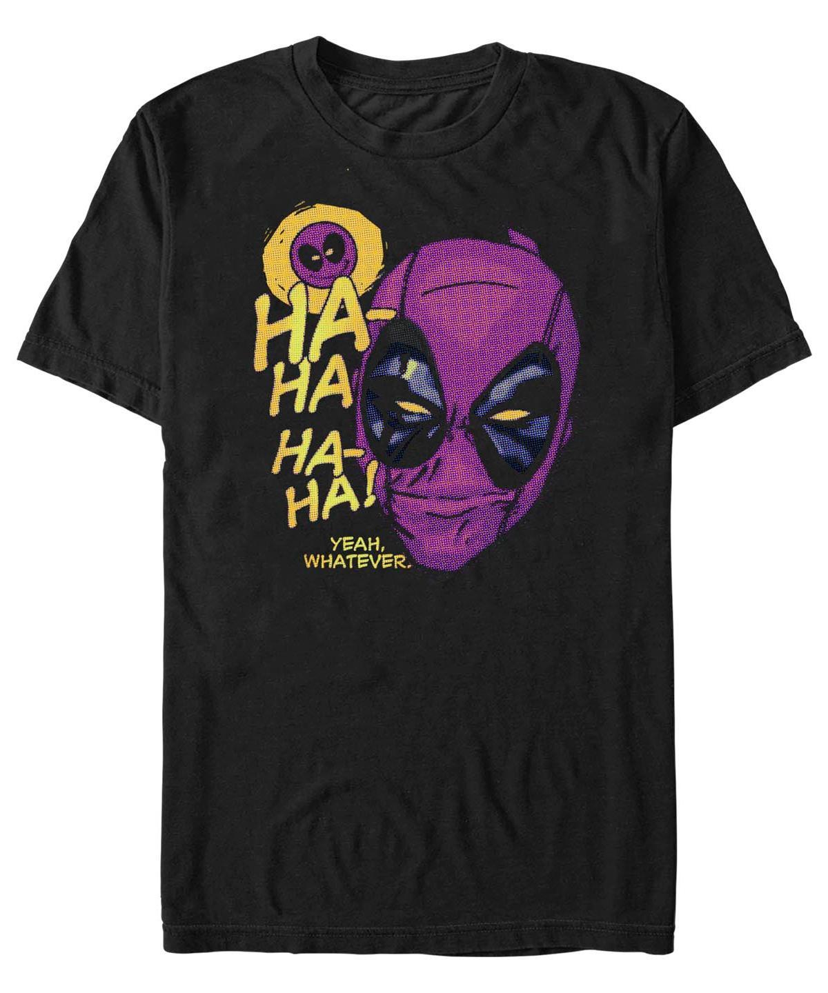 Men's Deadpool Yeah Whatever Alternate Mask Portrait Tee, Size: XL, Black Product Image