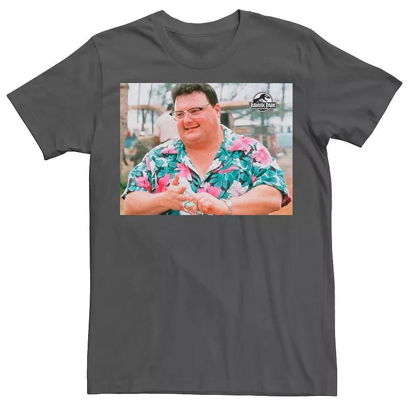 Men's Jurassic Park Dennis Nedry Photoreal Graphic Tee, Size: Medium, Royal Product Image