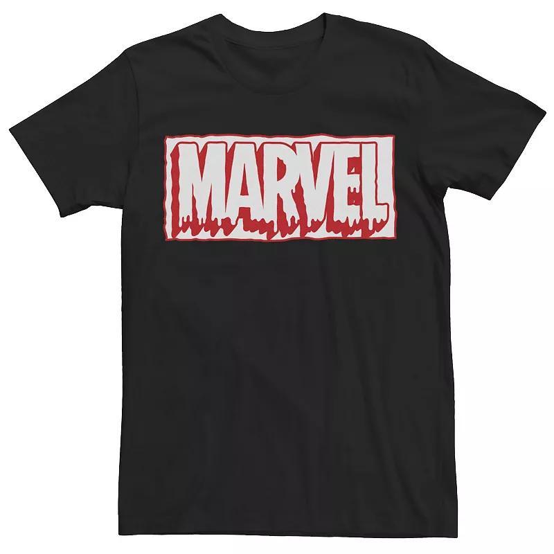 Men's Marvel Spooky Drip Logo Tee, Size: XL, Black Product Image