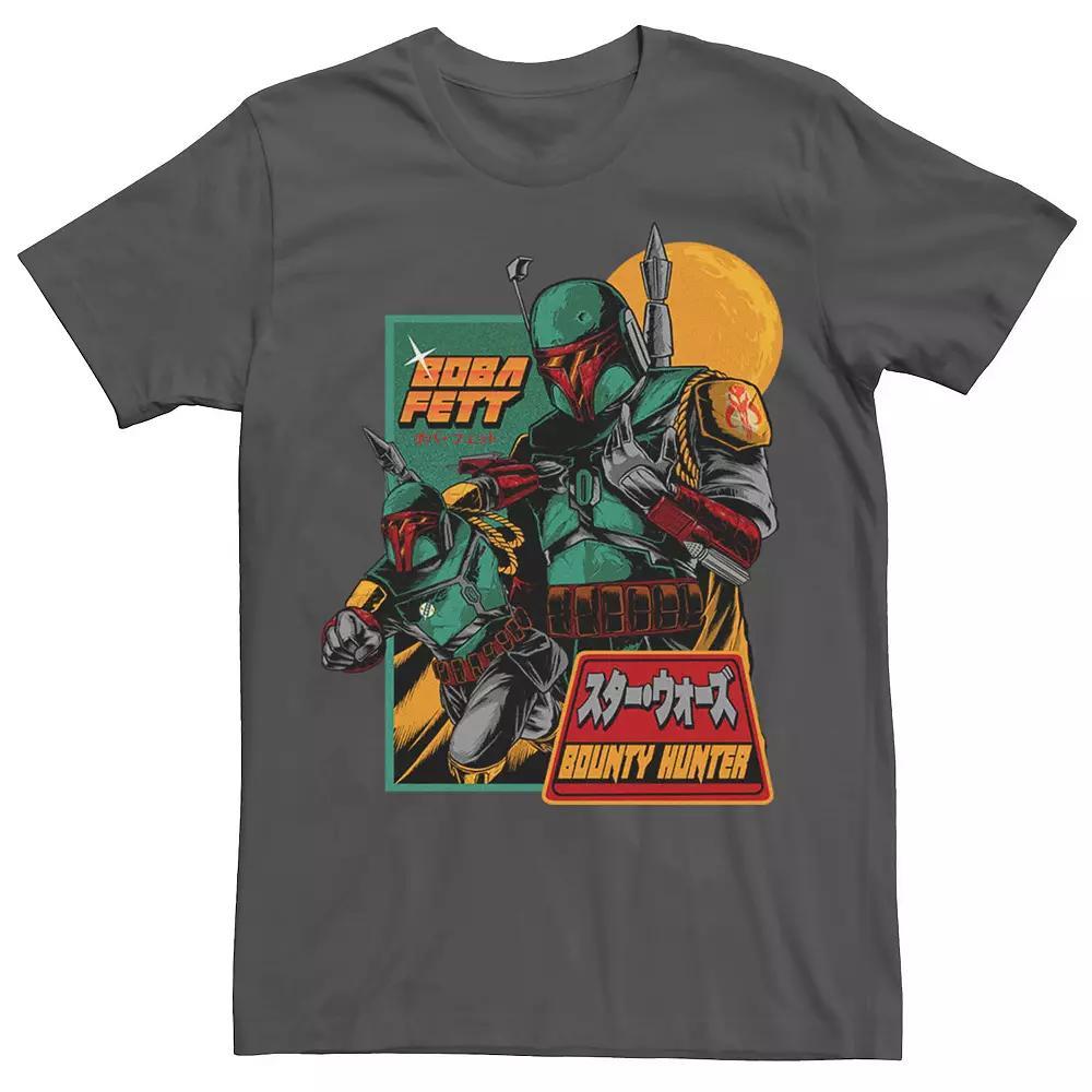Big & Tall Star Wars Boba Fett Bounty Hunter Retro Poster Tee, Men's, Size: Medium, Natural Product Image