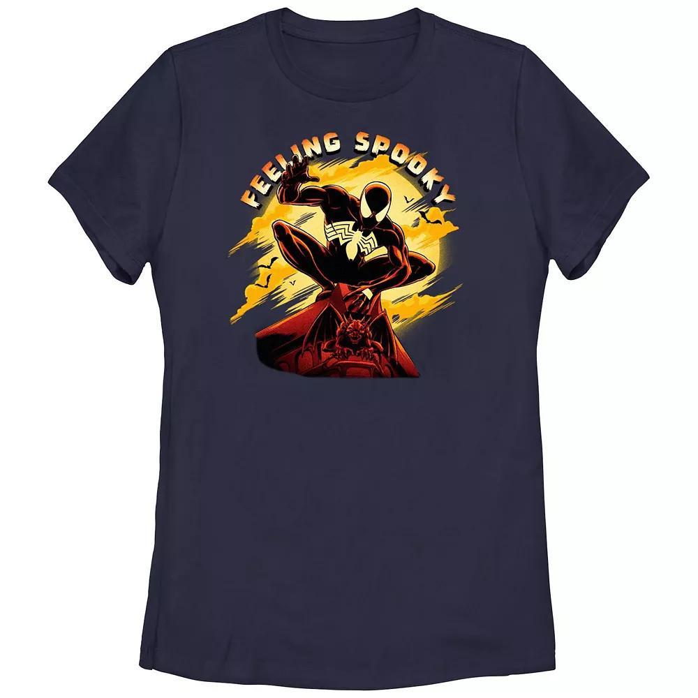Juniors' Marvel Spider-Man Vemon Feeling Spooky Graphic Tee, Girl's, Size: Medium, Blue Product Image