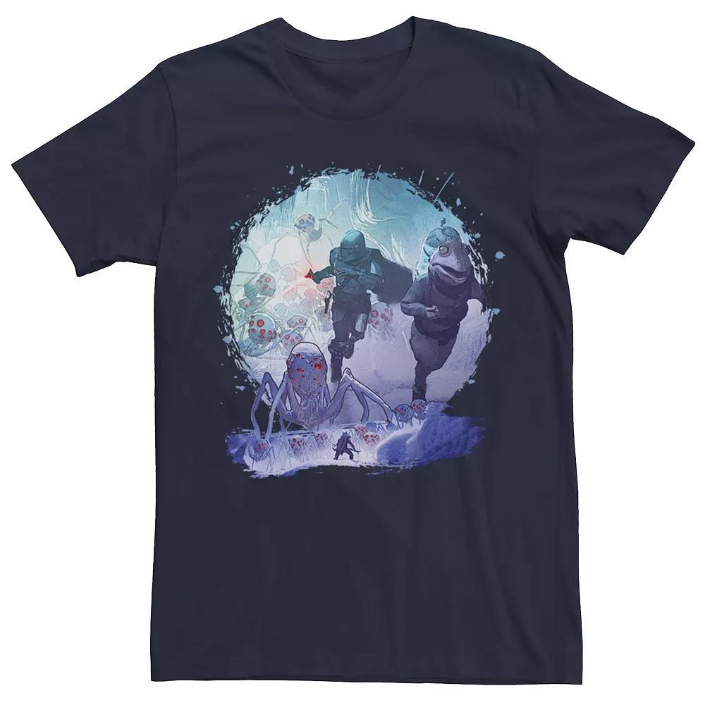 Big & Tall Star Wars: The Mandalorian & The Passenger Run R10 Tee, Men's, Size: 4XLT, Blue Product Image