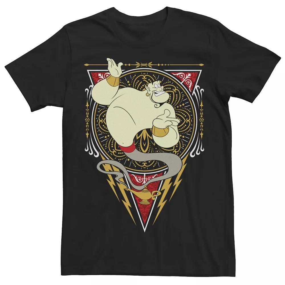 Disney's Aladdin Genie Men's Golden Circle Portrait Tee, Size: Large, Black Product Image