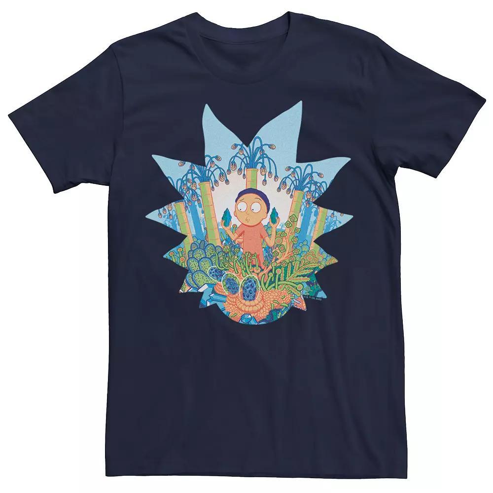 Men's Rick And Morty Plants Garden Tee, Size: Medium, Blue Product Image