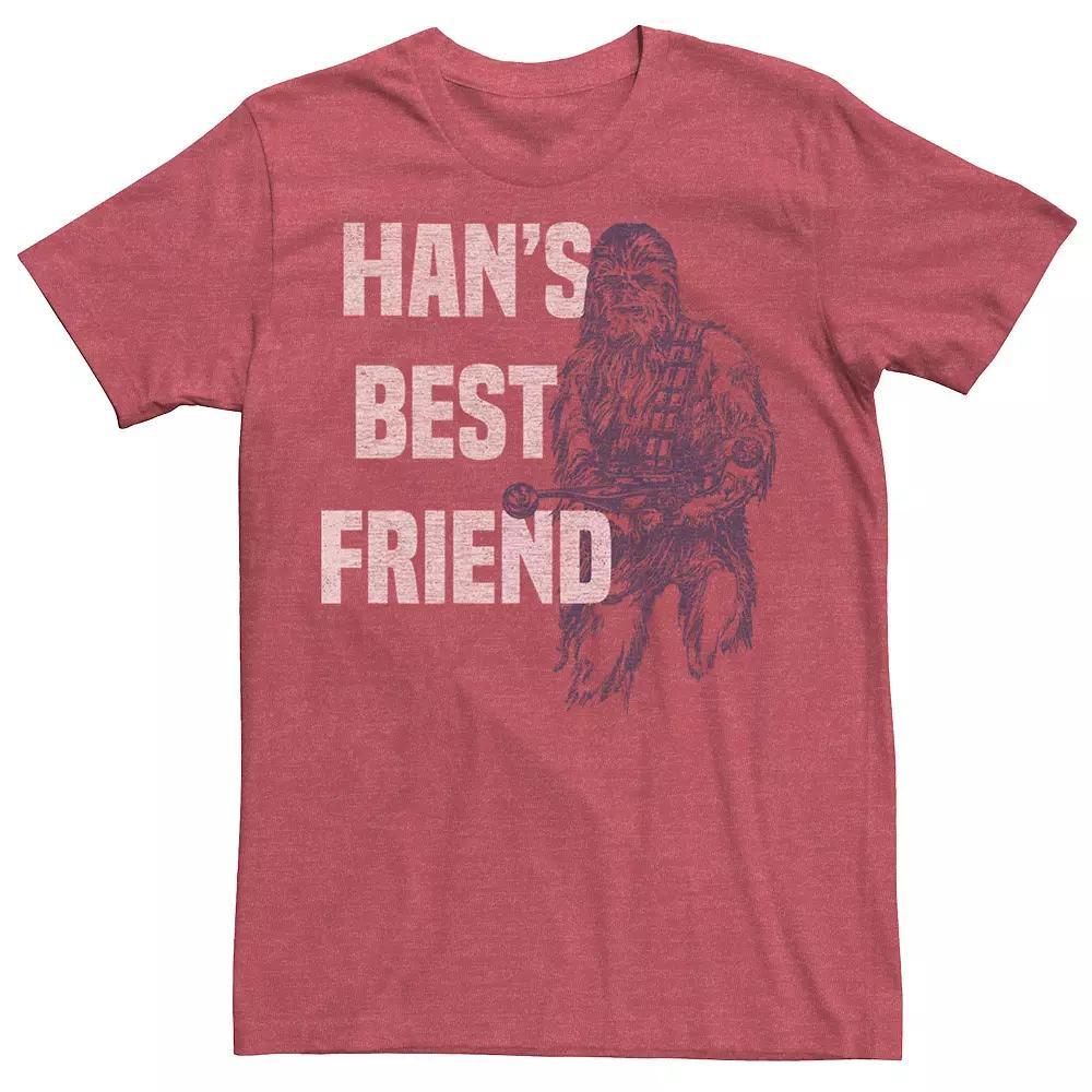 Men's Star Wars Chewbacca Han's Best Friend Z1 Tee, Size: XXL, Red Grey Product Image