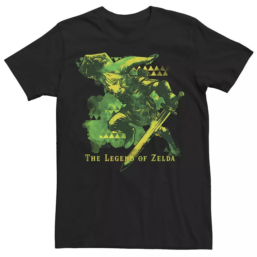 Men's Nintendo Zelda Splat Tee, Size: Large, Black Product Image