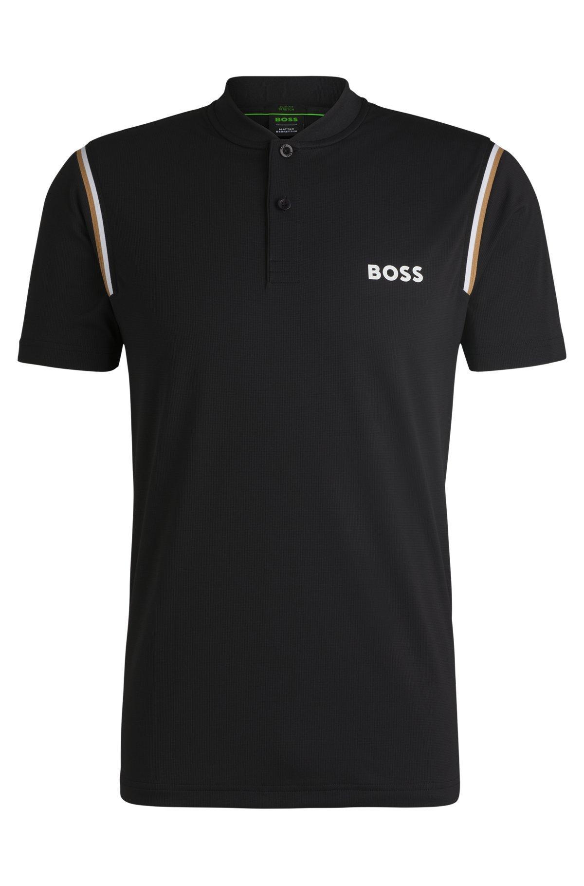 BOSS x Matteo Berrettini active polo shirt with moisture control Product Image