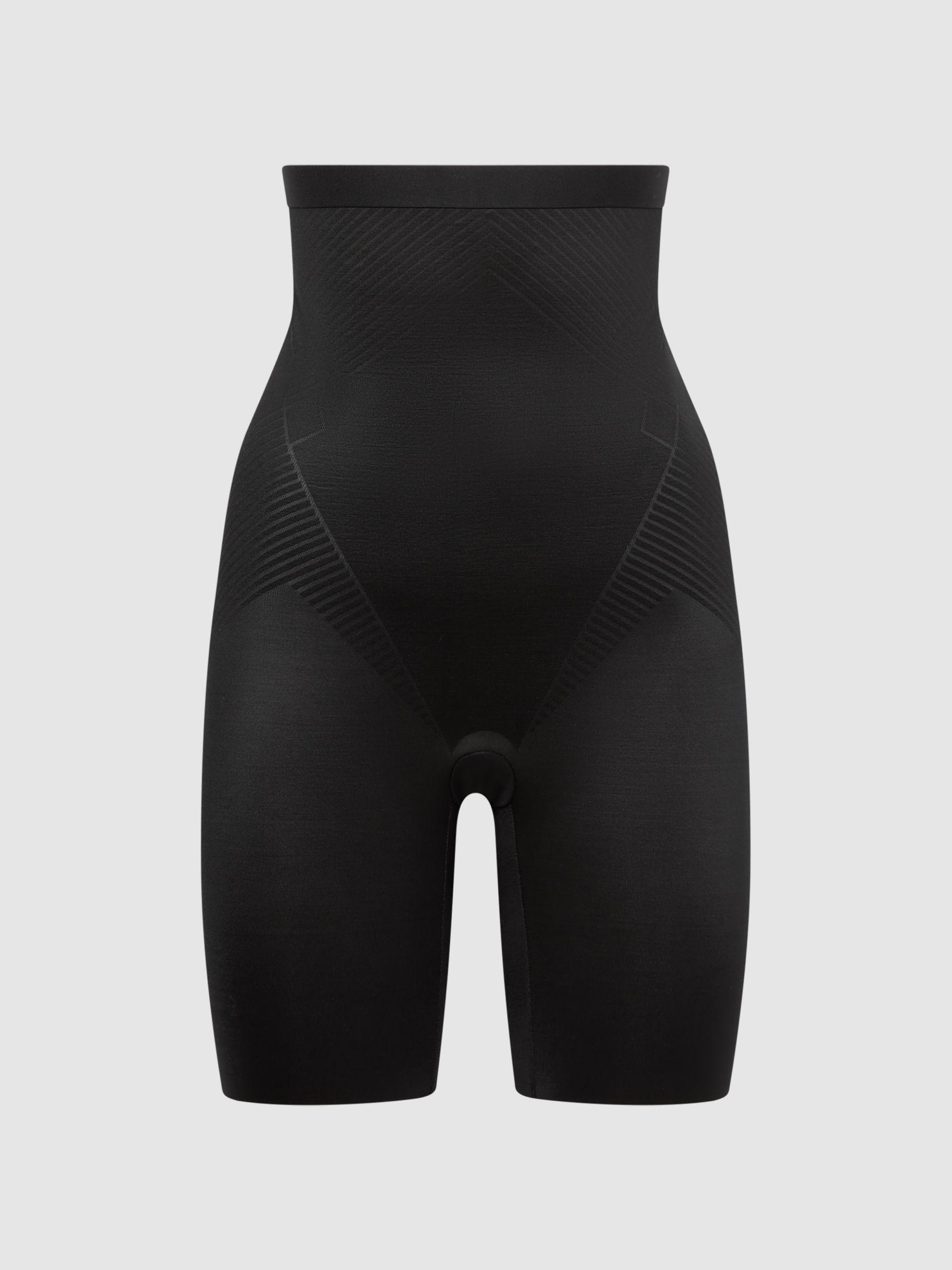 Spanx Shapewear Firming High-Waisted Mid-Thigh Shorts in Black Product Image
