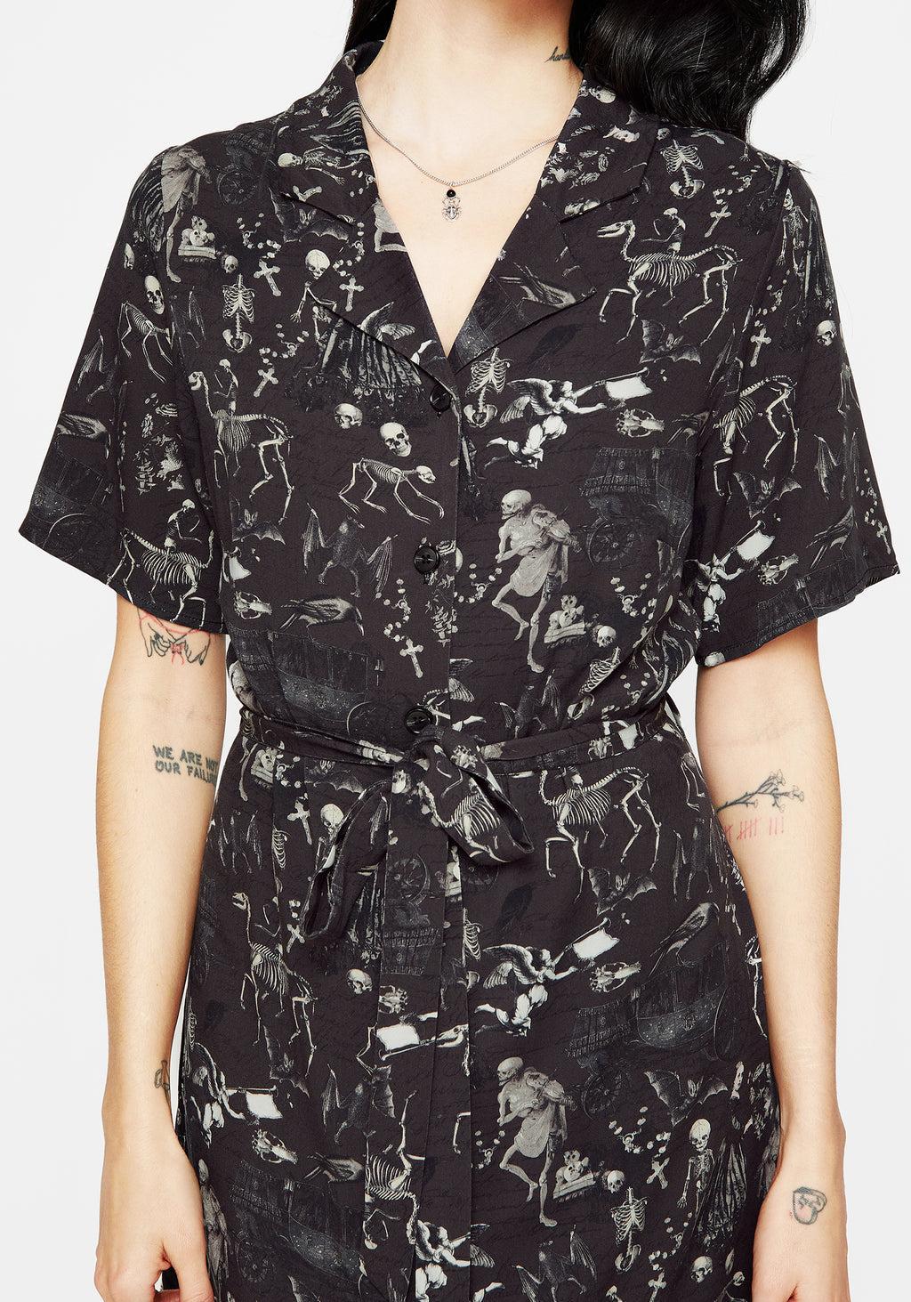 Melancholia Midi Shirt Dress Product Image