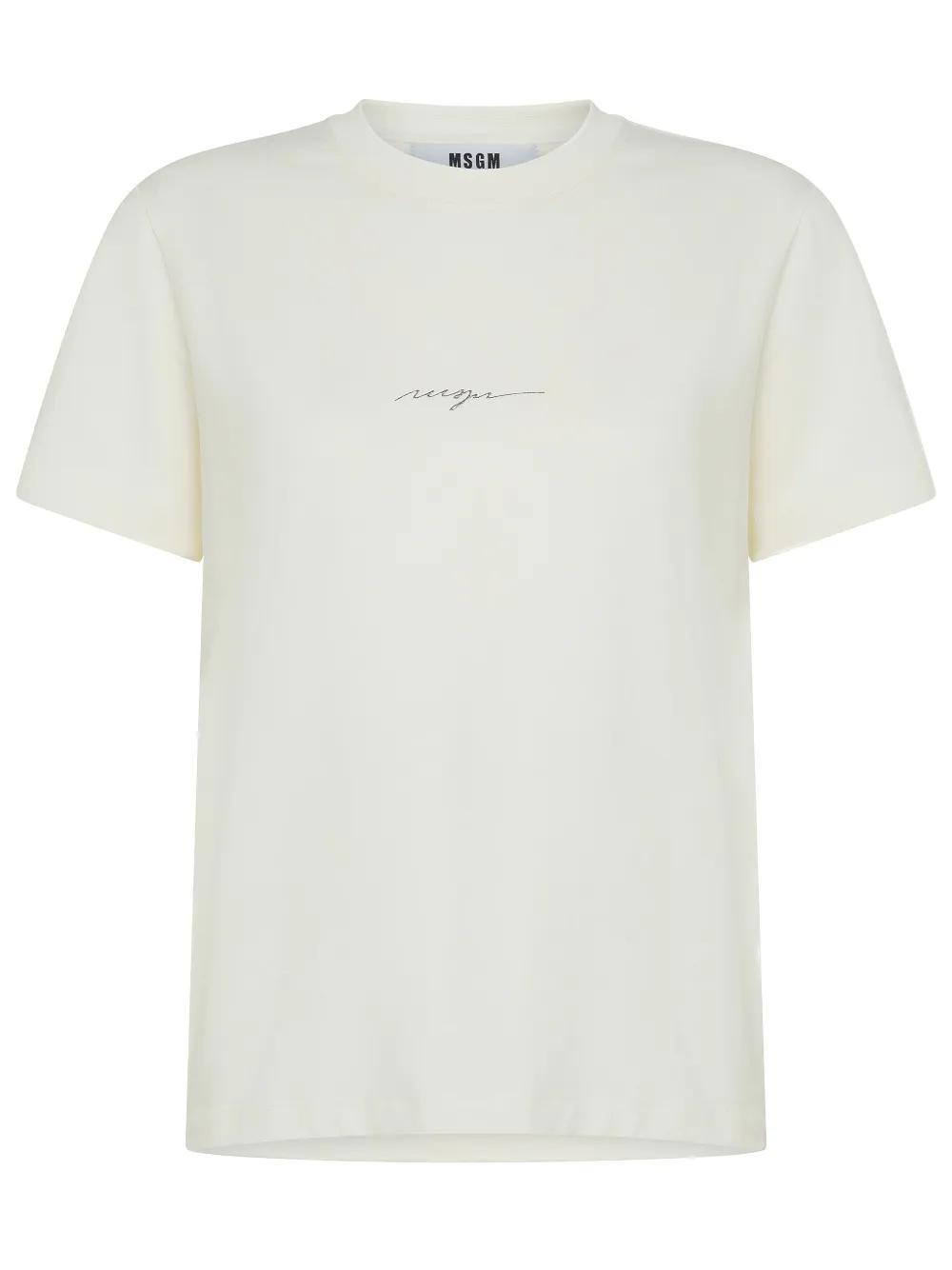 MSGM T-shirts And Polos White Product Image
