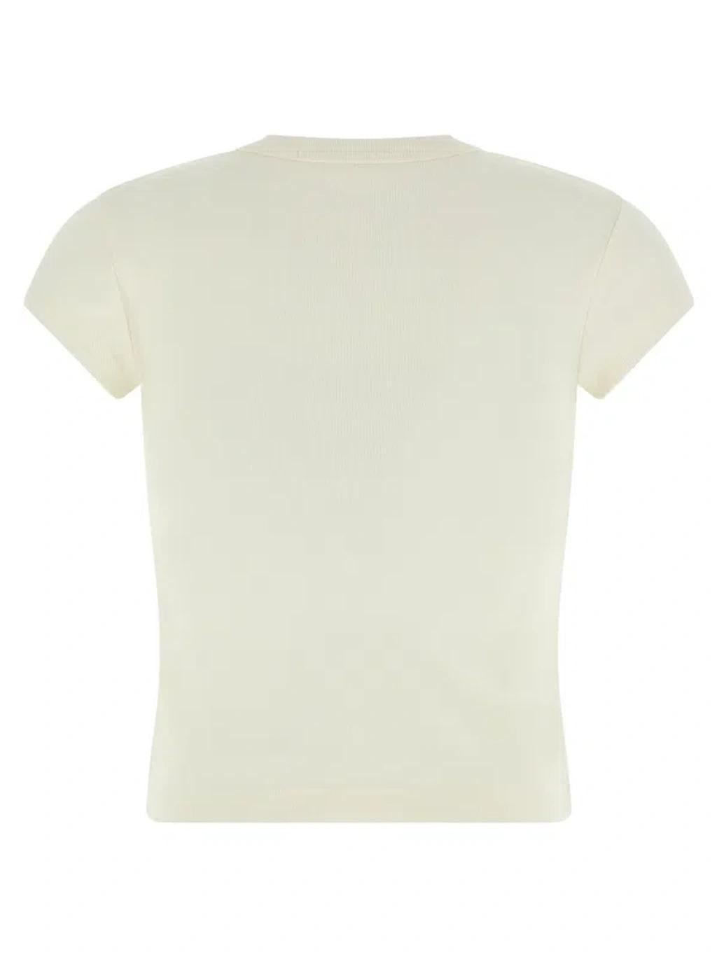 ALEXANDER WANG T T By Alexander Wang Lived Logo T-shirt In White Product Image