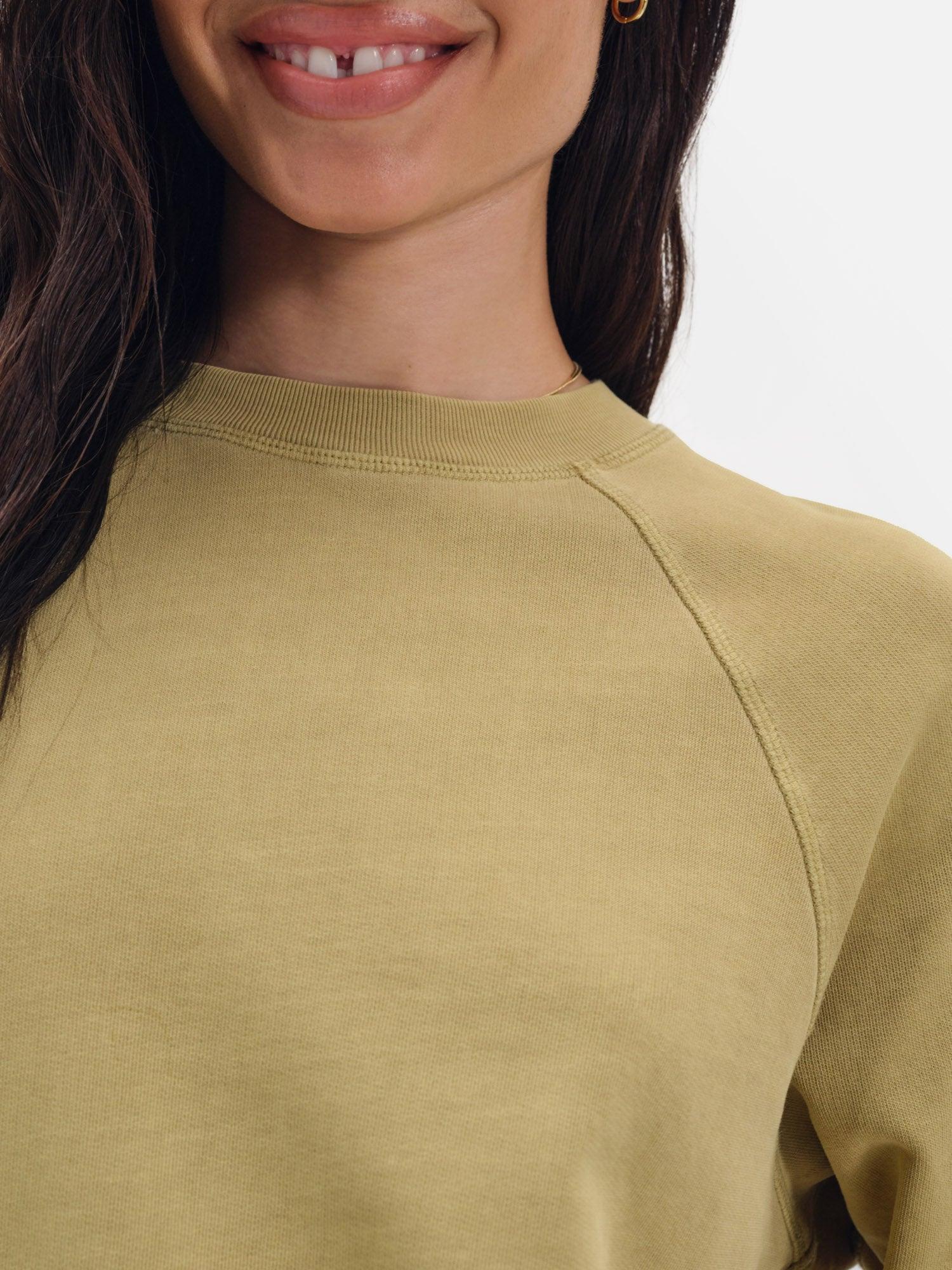 Organic Lightweight Terry Raglan Sweatshirt Female Product Image