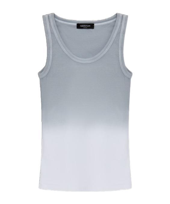 FABIANA FILIPPI Gradient-print Jersey Tank Top In Grey Product Image