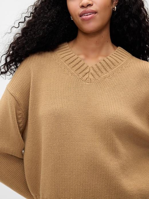 Oversized V-Neck Sweater Product Image