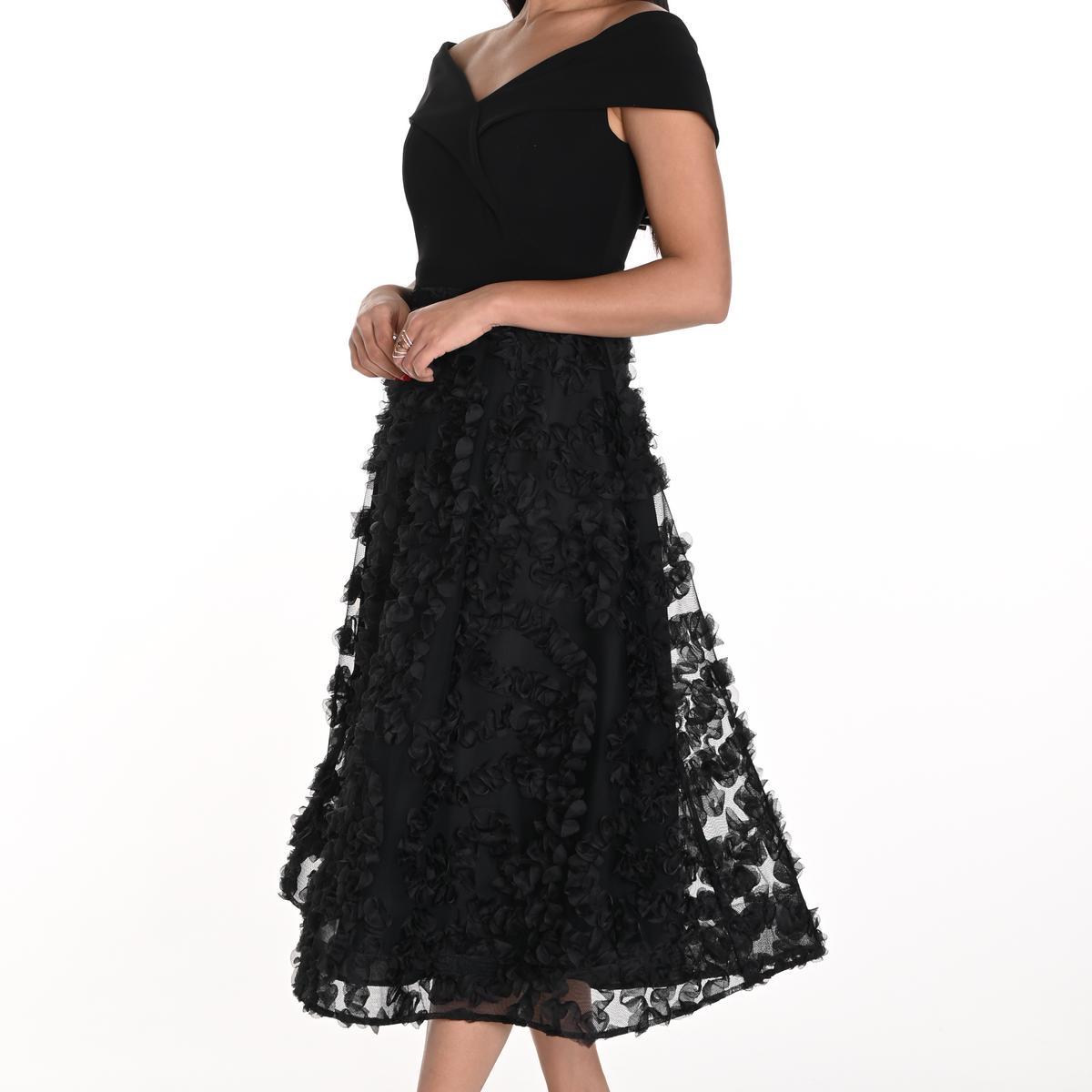 Knit Black Dress Product Image