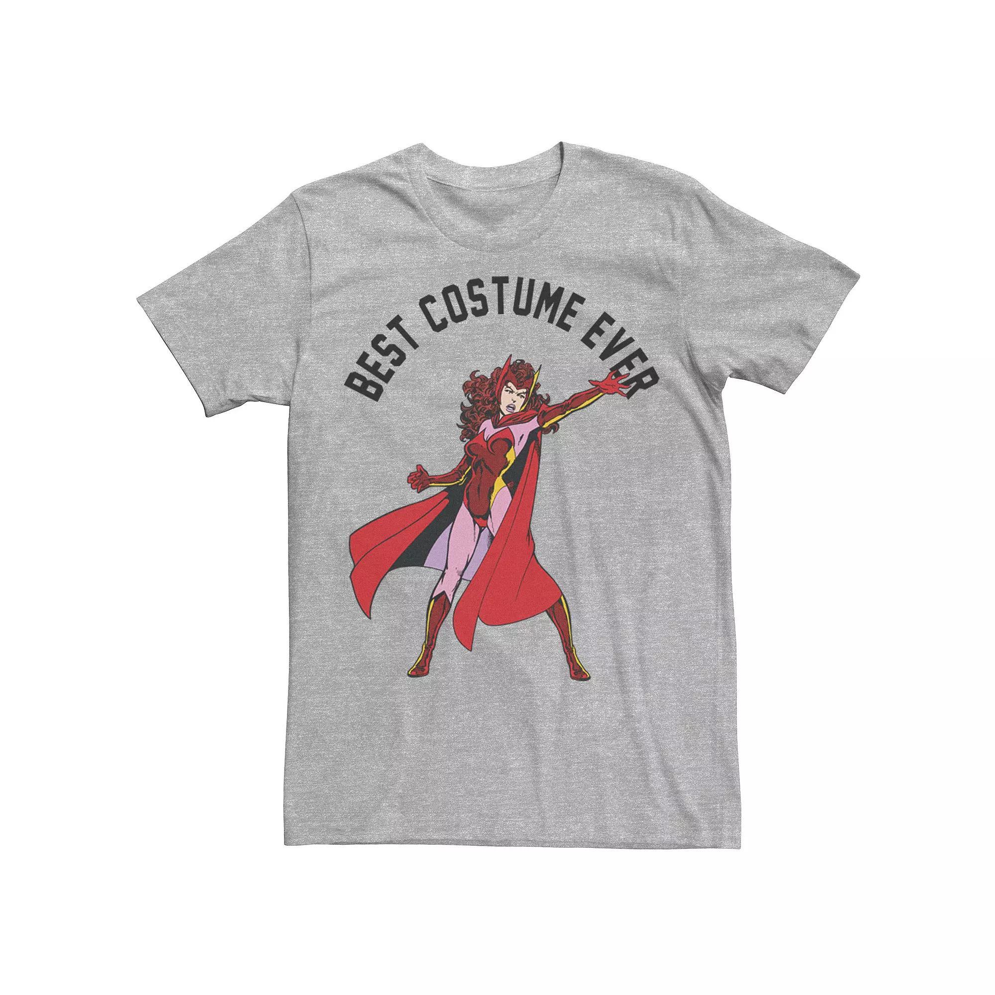 Men's Marvel Scarlet Witch Best Costume Ever Portrait Graphic Tee, Size: Small, Athletic Grey Product Image