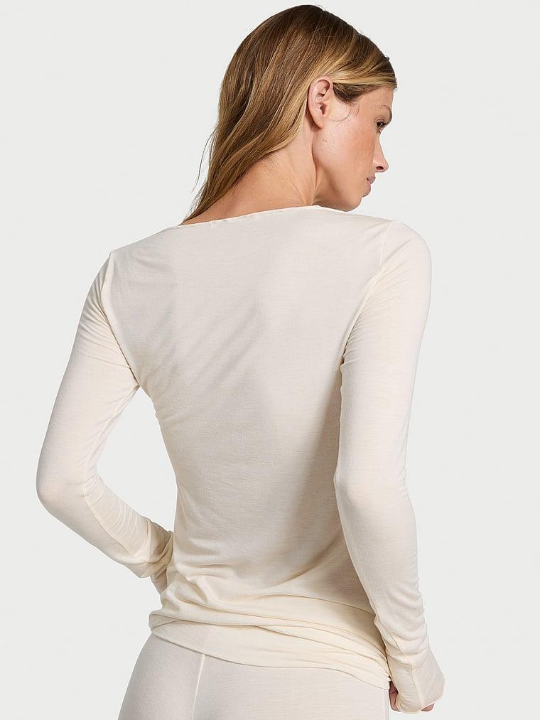 Luxe Cashmere Blend Long-Sleeve Top Product Image