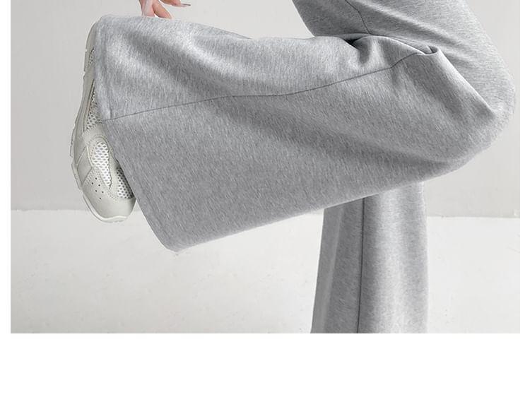 Drawstring-Waist Boot-Cut Sweatpants Product Image