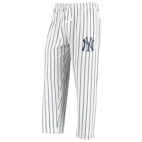 Men's Concepts Sport White/Navy New York Yankees Vigor Sleep Pant, Size: 3XL Product Image
