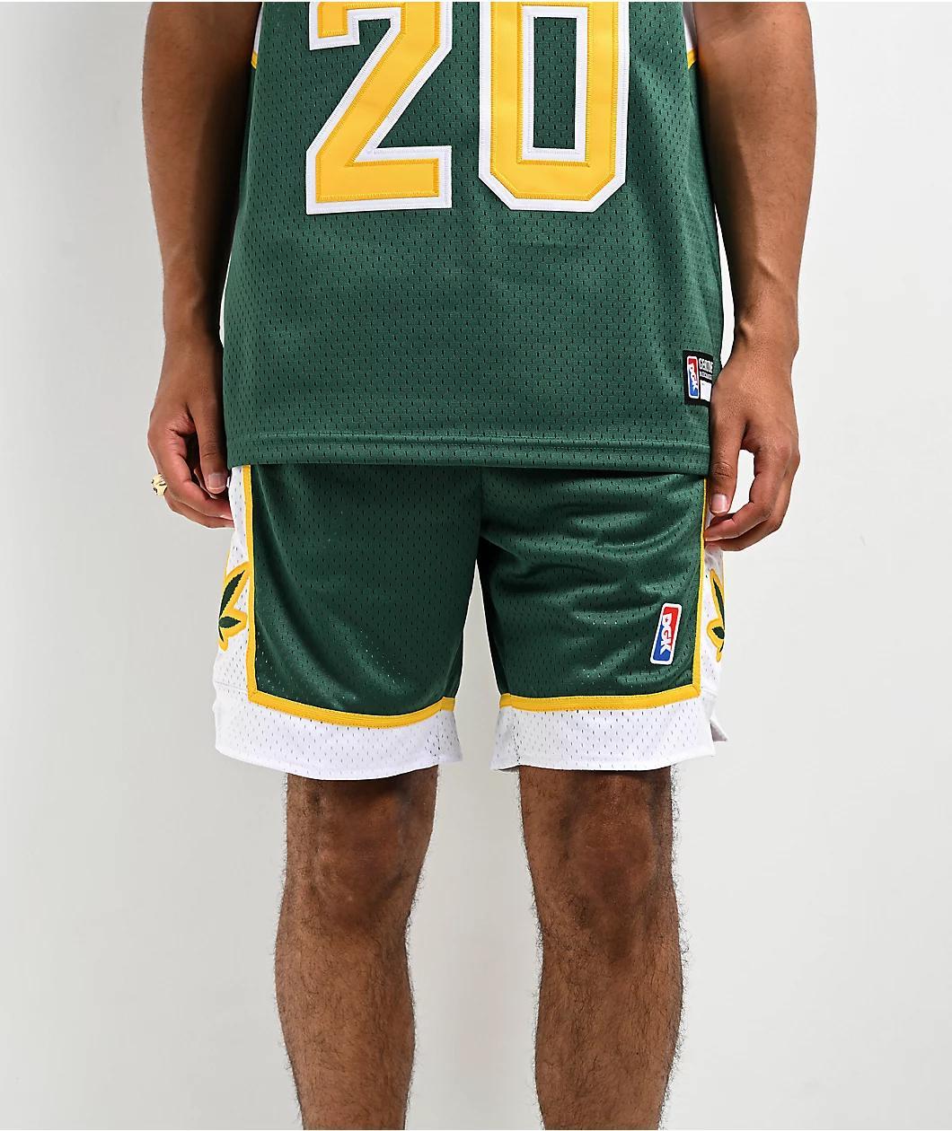 DGK Team Indica Green, Yellow & White Basketball Shorts Product Image