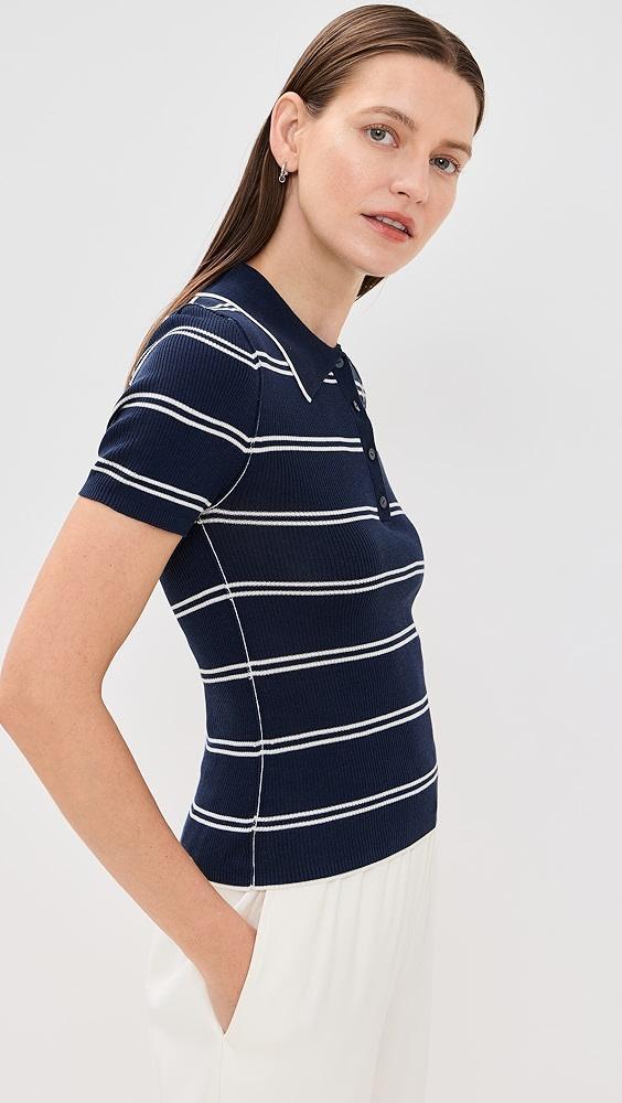 SIMKHAI Matty Short Sleeve Polo | Shopbop Product Image