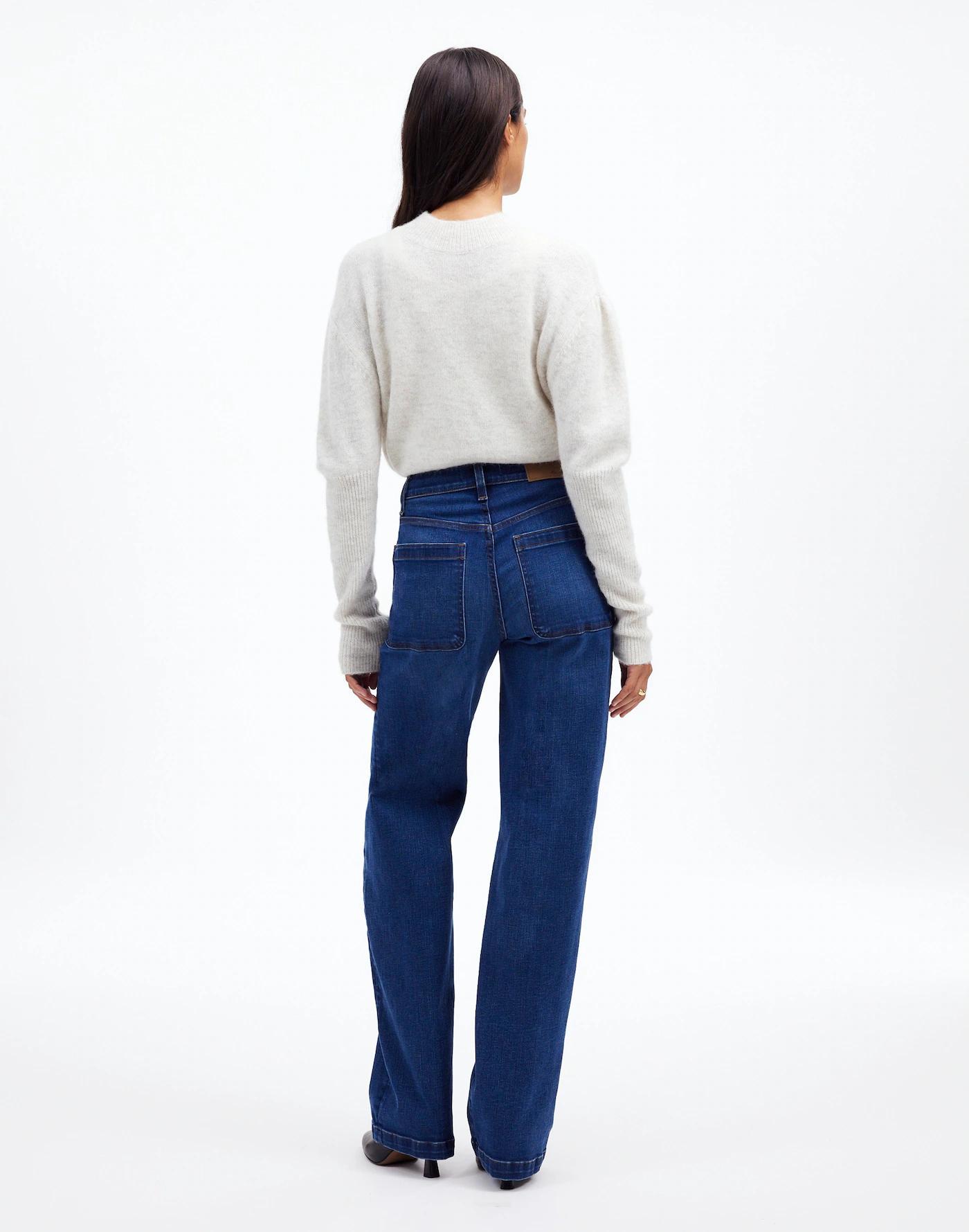 The Tall Emmett Wide-Leg Full Length Jean: Patch Pocket Edition Product Image