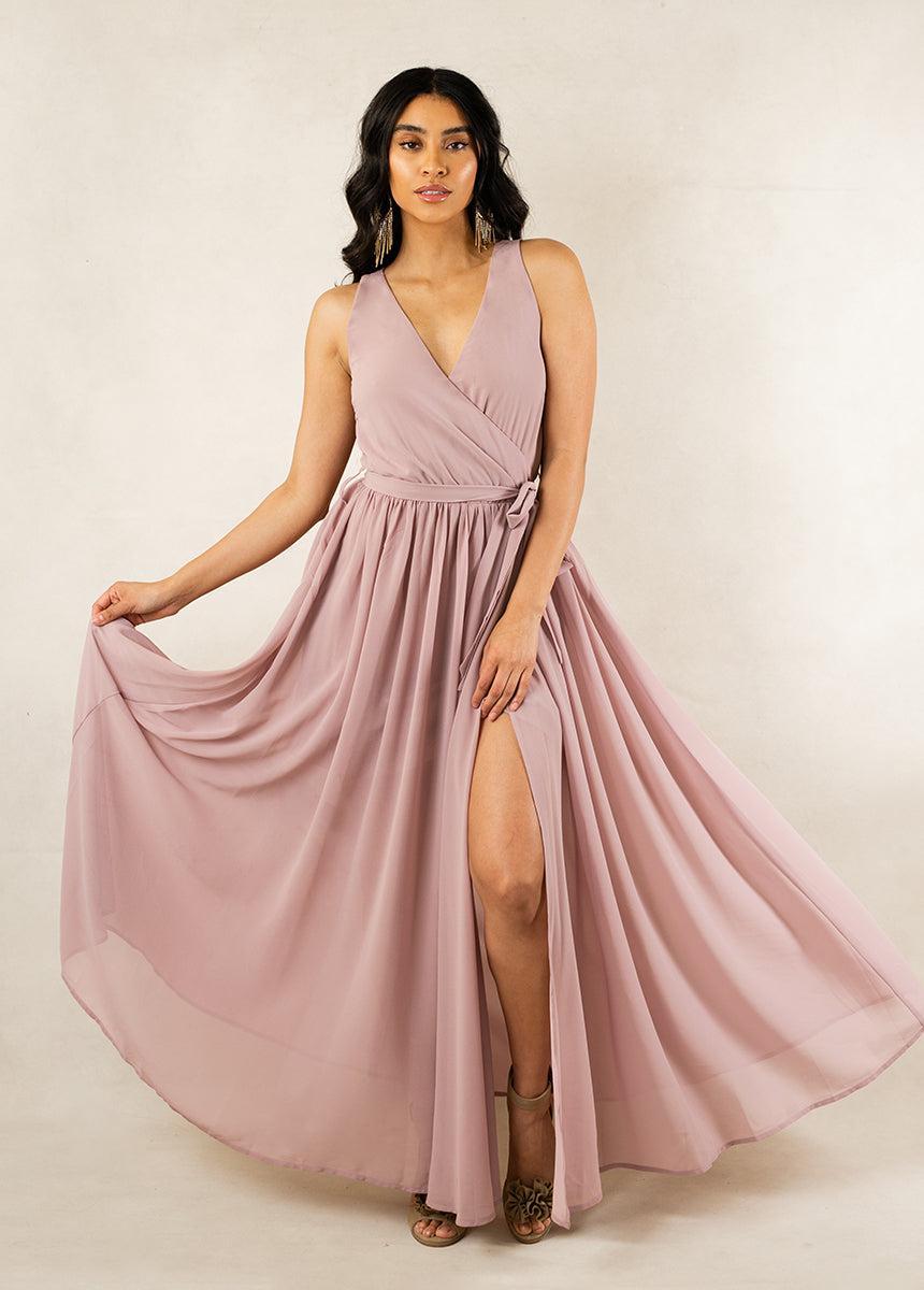 Miriam Bridesmaid Dress in Woodrose Female Product Image